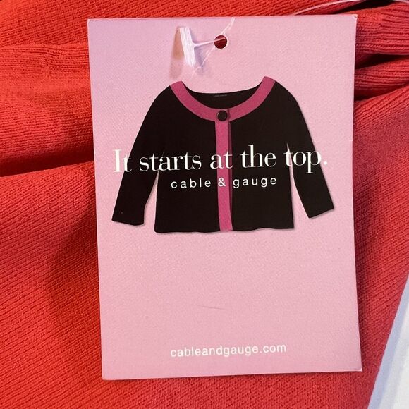 Cable & Gauge Watermelon Knit Swing Jacket NWT Large Button Front MSRP $68 - Picture 12 of 12